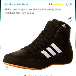Adidas wrestling shoes boys size 2